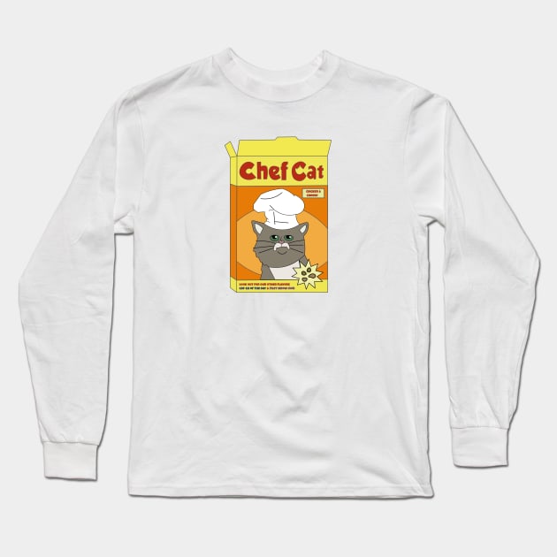 Chef Cat Long Sleeve T-Shirt by Altdisney